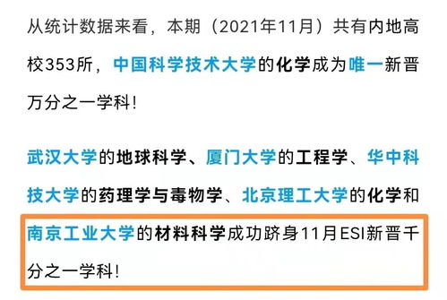 我校材料科學(xué)學(xué)科首次進(jìn)入ESI全球前千分之一，標(biāo)志研究實(shí)力邁入世界頂尖行列